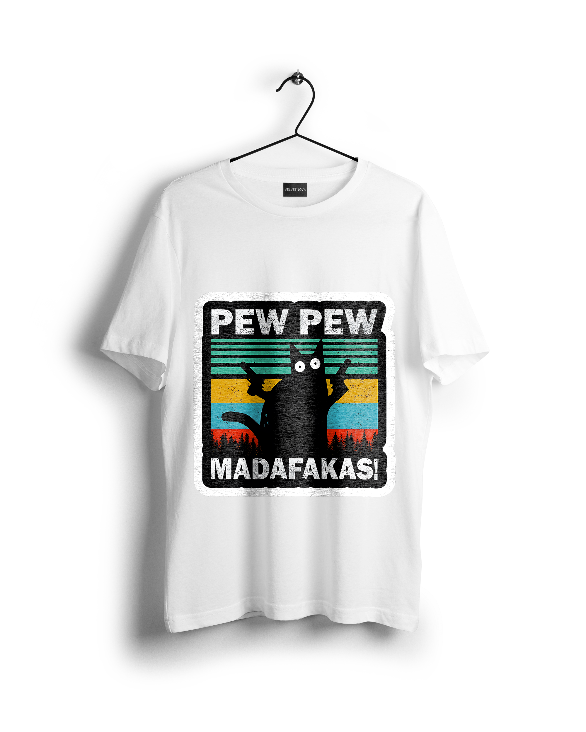 Pew Pew Madafakas : Gangster Cat T-Shirt