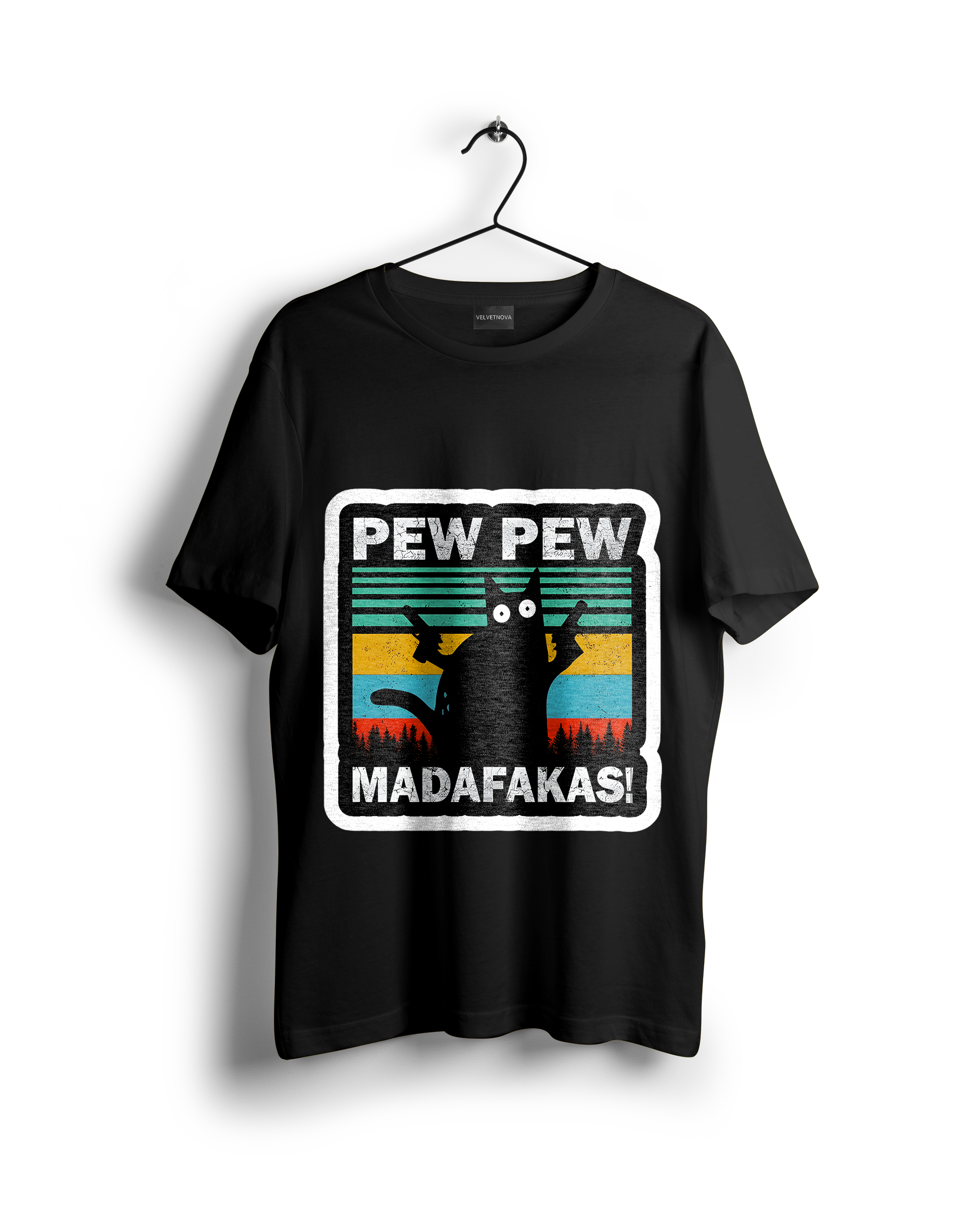 Pew Pew Madafakas : Gangster Cat T-Shirt
