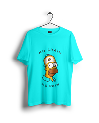 Simpsons No Brain No Pain T-Shirt