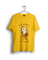 Simpsons No Brain No Pain T-Shirt